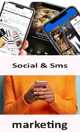Immagine che raffigura i servizi di pubblicità digitale, Social Network e SMS Marketing